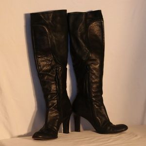 DKNY Black Genuine Leather Boots